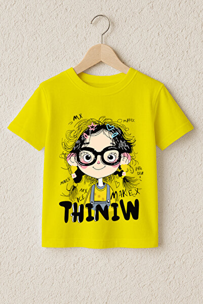 MYADA تي شيرت ثينيو مطبوع 100% قطن فاخر 23978