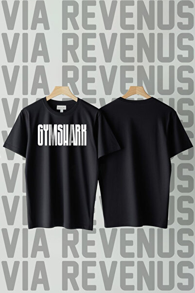 Vordevia Μπλουζάκι Unisex με στάμπα γραμμάτων γυμναστικής, με λαιμόκοψη ποδηλ...