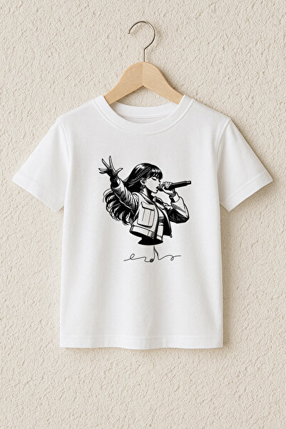 MYADA Μπλουζάκι  "Singing Style Girl " με στάμπα, 100% βαμβακερό, υψηλής ποιό...