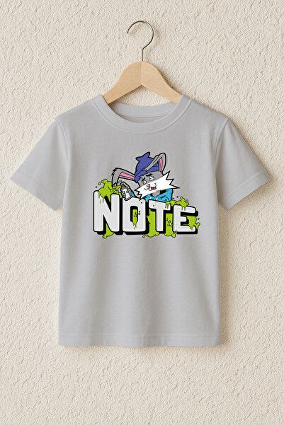 MYADA Note Rabbit Printed 100% Cotton Premium T-Shirt 23518