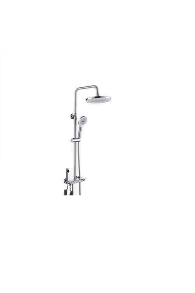 Sanitex Shower Set with 4 Functions Chrome, Round Model S-011