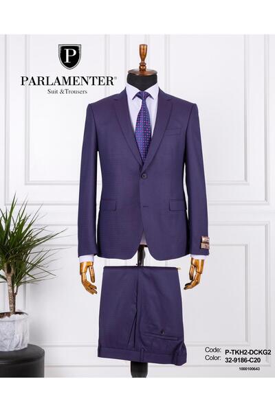 PARLAMENTER Fabio Cassel Slim Fit Erkek Takım Elbise – Modern Kesim, Şık ve R...