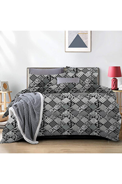 Five Store SUPER double bed linen, Niland, mercerized cotton, multicolor, 4 p...