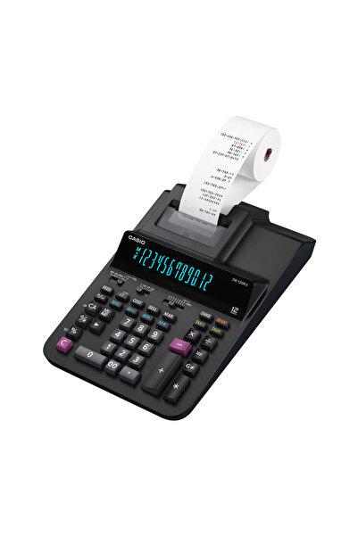 Casio DR-120R II-BK Şeritli Hesap Makinesi 12 Hane – Yazıcı, Muhasebe Ofis Tipi