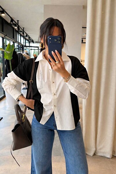 YEK&BİR ΓΥΝΑΙΚΕΙΟ ΠΟΥΚΑΜΙΣΟ OVERSIZE ΜΕ ΔΙΑΚΟΣΜΗΣΗ ΚΟΣΜΗΜΑΤΩΝ ΚΑΙ ΛΕΠΤΟΜΕΡΕΙΕ...