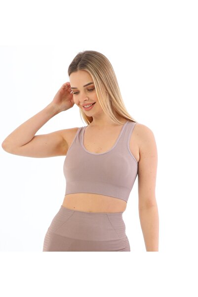 İNSPİRA Sports Bra Thick Straps Without Underwire Padded Women's Crop Top Bus...