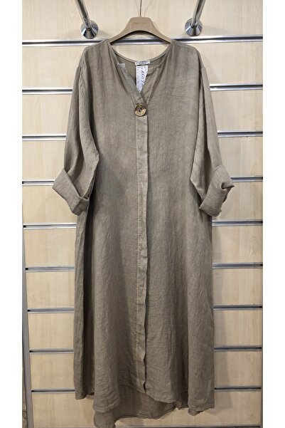 Park Moda Ιταλικό Μακρύ Φόρεμα K Λινό