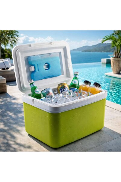 AutoFamily 15L Insulated Cooler Box with Ice Packs – Portable Ice Chest for Camping, Picnic & Outdoor Travel