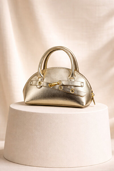 Miernebag حقيبة كتف نسائية روزيلا بتصميم ريترو مع إكسسوارات ذهبية