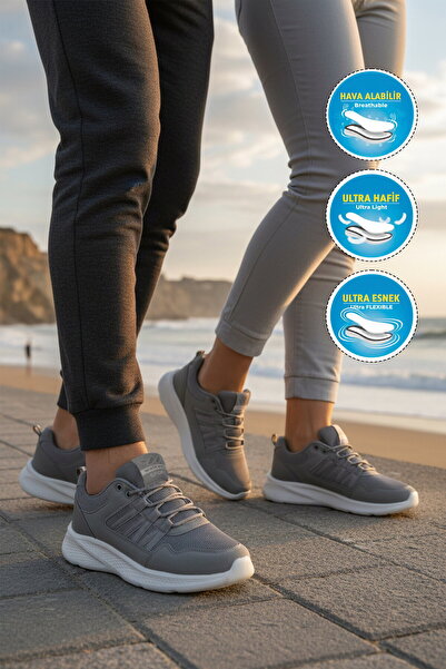 WALKWAY Dimljene mrežaste lagane unisex sportske patike sa vezicama 2029 G