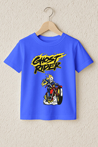 MYADA Tricou premium din bumbac 100% cu imprimeu Ghost Rider 23399