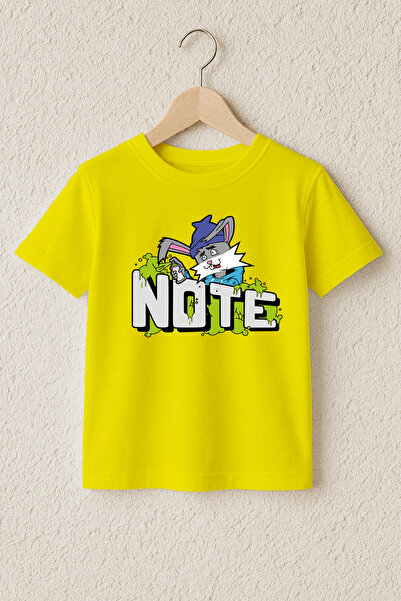 MYADA Μπλουζάκι Note Rabbit με στάμπα, 100% βαμβακερό, υψηλής ποιότητας 23518