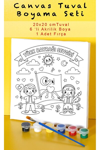 Tuval çocuk boyama setleri