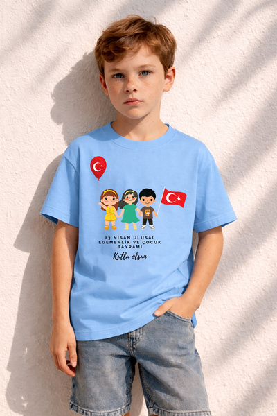 MYADA 23 Απριλίου Τυπωμένο 100% βαμβακερό μπλουζάκι υψηλής ποιότητας 40028