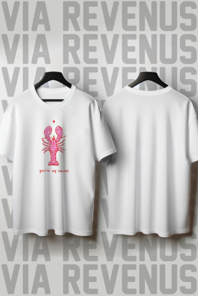 Vordevia Μπλουζάκι Unisex με στάμπα  "You Are My Lobster ", με λαιμόκοψη ποδη...