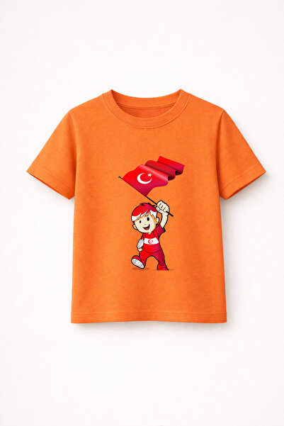 MYADA Tricou premium 100% bumbac cu tematică Republica și copilul Atatürk 40015