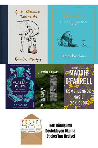 Can Yayınları Çocuk, Köstebek, Tilki ve At + 4 Kitap Set + Okuma Stickerları