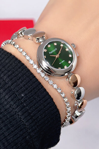 Ferrucci Steel Strap Minimal Case 2 Year Warranty 3 Atm Waterproof Women's Wr...