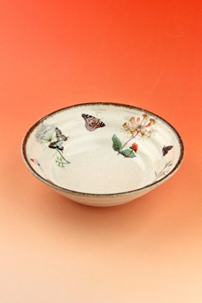 Bursa Porselen Dekor Botanical Porcelain Salad Bowl