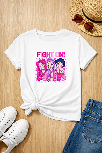 MYADA Μπλουζάκι  "Fıght On Sister " με στάμπα, 100% βαμβακερό, υψηλής ποιότητ...