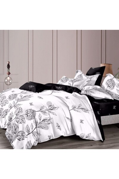 Five Store Single bed linen with 2 pillowcases, Hanna, mercerized cotton, mul...