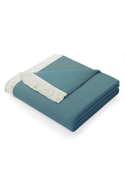 Amelia Home Vintage cotton blanket with fringes, Franse, 430 g/m2, 150x200 cm...