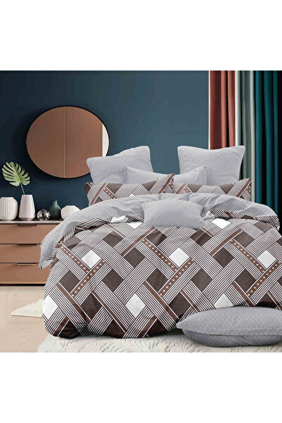 Five Store SUPER double bed linen, Amfipolis, mercerized cotton, multicolor, ...