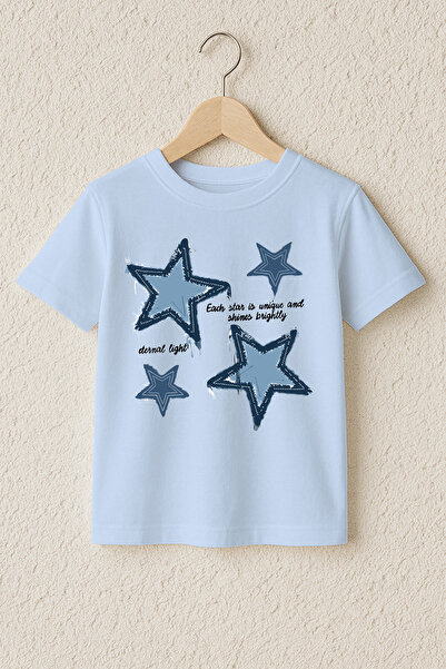 MYADA Μπλουζάκι με στάμπα αστεριών, 100% βαμβάκι, υψηλής ποιότητας 23564