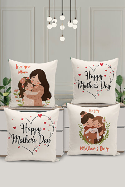 Filamente 4 قطع من أغطية الوسائد المطبوعة رقميًا على الوجهين لعيد الأم / يوم ...