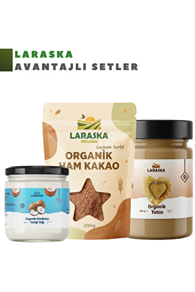 Laraska Organik Organik Çikolata Yapım Kiti Organik Ham Kakao Tozu 200g Organ...