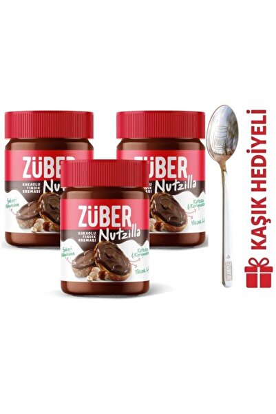 Züber Nutzilla Fındık Kreması Kakaolu 315g x3 Adet Kaşık Hediyeli