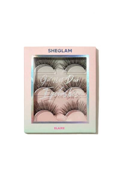 SHEGLAM رموش صناعية طبيعية من جيرل نكست دور - بلاير