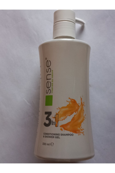 Sense 3 σε 1 σαμπουάν, μαλακτικό και αφρόλουτρο, 330 ml