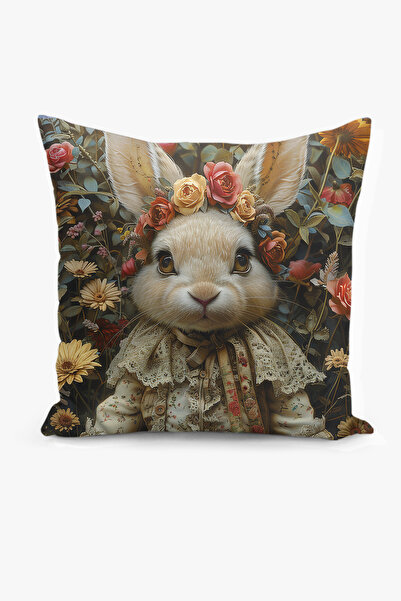 Filamente مزدوج الوجهين طباعة رقمية غطاء وسادة - الربيع / عيد الفصح / عيد الف...