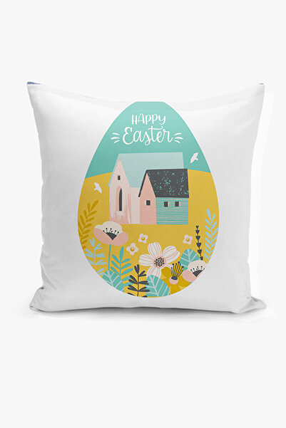 Filamente مزدوج الوجهين طباعة رقمية غطاء وسادة - الربيع / عيد الفصح / عيد الف...