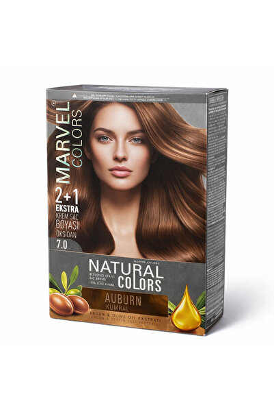 Marvel COLORS NATURAL COLORS Saç boyası 7,0 AUBURN (Kumral)