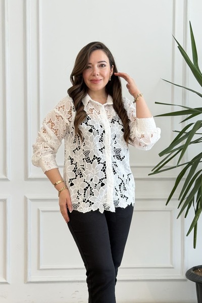 yb yağmur butik Lace Shirt