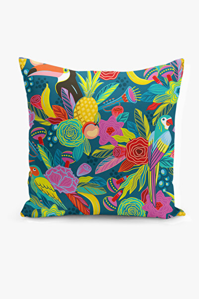 Filamente Κάλυμμα μαξιλαριού διπλής όψης με ψηφιακή εκτύπωση - Σχέδιο λουλουδ...