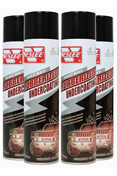 Veslee Rubberized Undercoating Spray Combo 4 x 650ml Anti Rust Car Chassis Pr...
