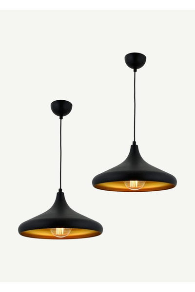 Bella Maison Chloe 2'li Sarkıt Avize Siyah (35x75 cm)