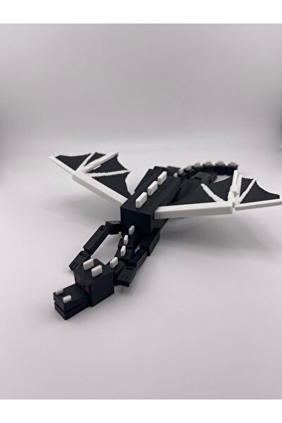DELOKID Ender Dragon - Hareketli Pixel Ejderha Figürü