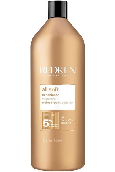 REDKEN All Soft Conditioner Moisturizes and Deeply Hydrates| Softens, Smooths...
