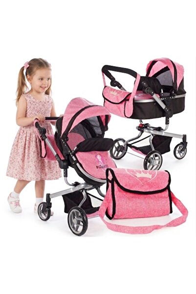 indiggo Carucior pentru Papusi pentru Copii RoyalDream, Geanta pentru Accesor...