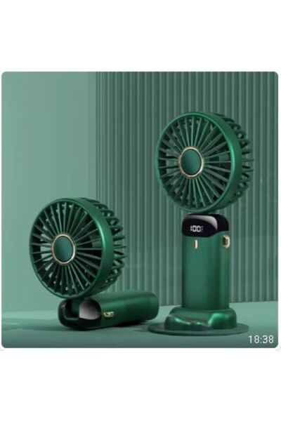 SimpluAcasa Premium N15 Mini Portable Fan, LED Display, 5 Speeds, USB-C Recha...