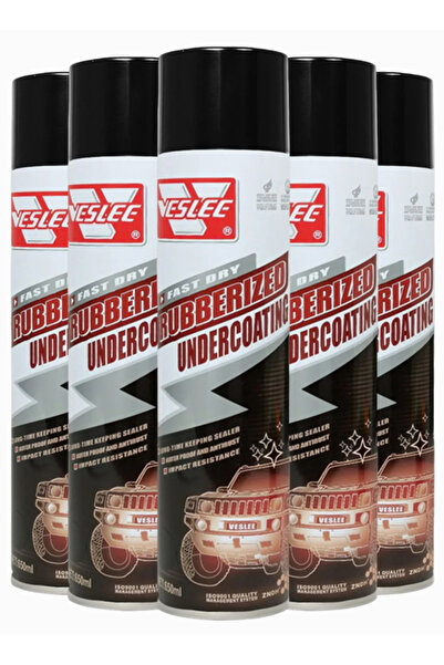 Veslee Rubberized Undercoating Spray Combo 5 x 650ml Anti Rust Car Chassis Pr...