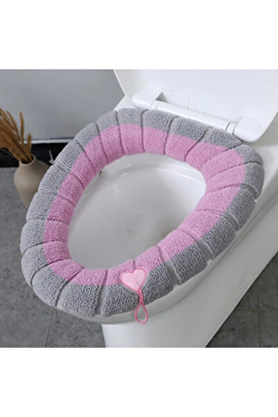 OEM Husă roz pentru capacul de toaletă, diametru 31 cm – confort și stil pent...