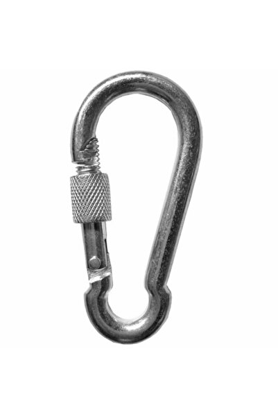 OEM Set of 10 galvanized carabiners with nut, 80 x 8 mm