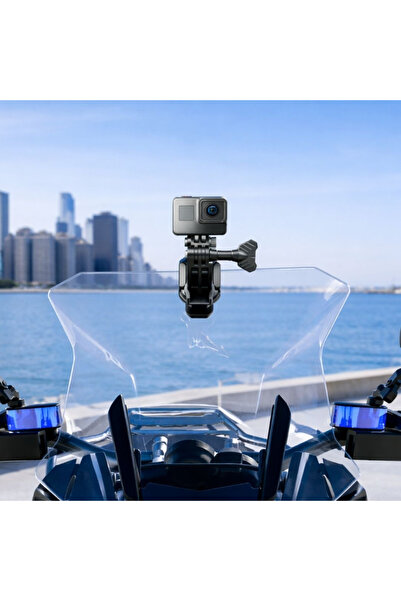 Universal Motorsiklet ön cam içn kamera takma aparatı