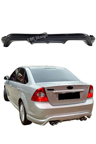 SML Dizayn Ford Focus 2.5 Sedan Arka Tampon Eki Difüzör (2008-2011) Boyasız P...
