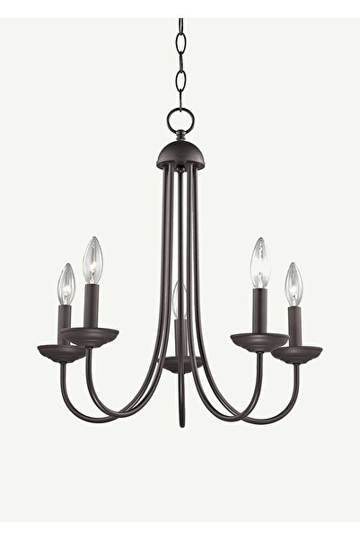 Bella Maison Viento 5'li Avize Siyah (40x70 cm)